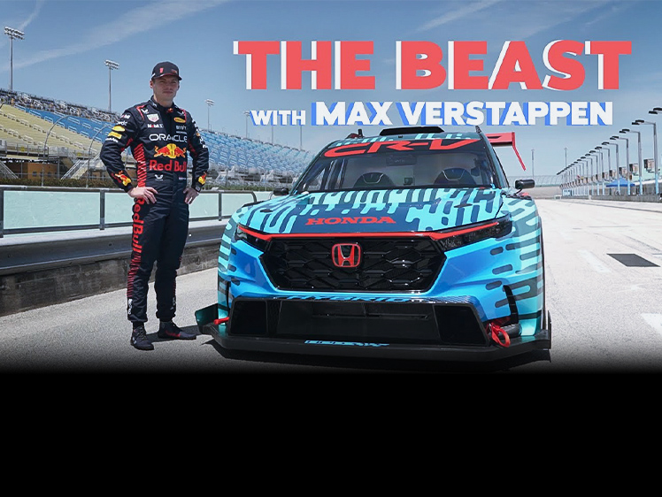 Max Verstappen Drives Honda CR-V Hybrid Racer aka The Beast