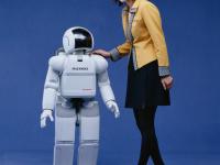 ASIMO with a person 