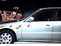 Crash testing of the pop-up hood system for the pedestrian safety using the POLAR II 4