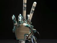Simulation of the subject’s hand movement by a hand shaped robot