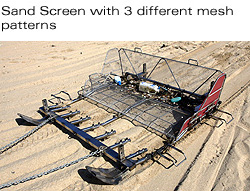 Collecting plastic bottles, cigarette butts, trash from fireworks, pieces of glasses, oil balls, etc. 