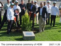 Planting of a commemoraitive tree