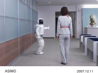 ASIMO yielding the right-of-way