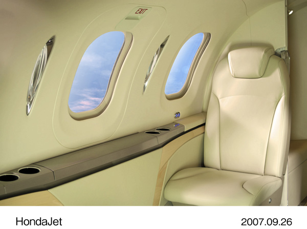 New HondaJet interior design