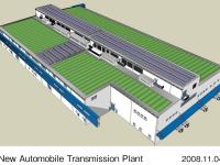 Rendering of the new automobile transmission plant