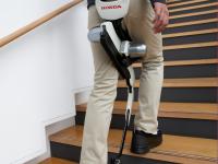 Going up stairs with the device