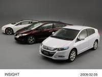 [from right] INSIGHT, FCX Clarity, CR-Z (Design Study Model)
