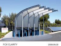 FCX CLARITY Solar-powered Water electrolyzing hydrogen station