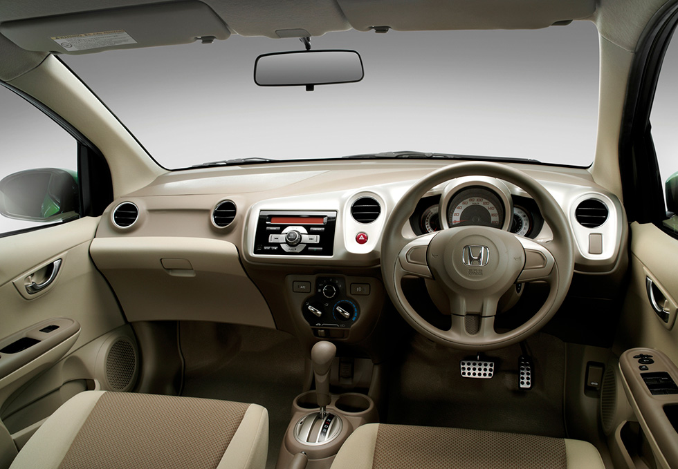 Interior of Honda BRIO prototype (based on Thai spec)