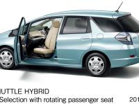 FIT SHUTTLE HYBRID Smart Selection with rotating passenger seat (body color: Green Opal Metallic) manufacturer's optional vehicle