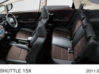 FIT SHUTTLE 15X interior (black / brown) manufacturer's optional vehicle