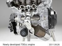 Catalyzer (three-way catalyst) (cut-away model)