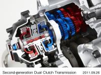 Second-generation Dual Clutch Transmission unit (cut-away model)
