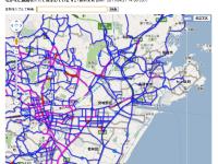 Google Crisis Response - Google Passable Automobile Route Map (image)