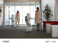 ASIMO guiding their guests