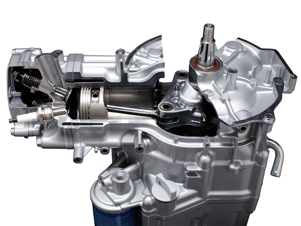 EXlink Extended Expansion Linkage Engine (cross section photo)