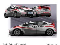 Civic 5-door (EU model) WTCC image sketch