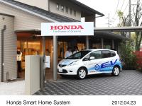 Honda Smart Home System Demonstration Testing House and Fit EV Test Vehicle