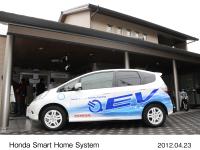 Honda Smart Home System Demonstration Testing House and Fit EV Test Vehicle