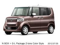 N BOX + G･L Package 2-tone color style (body color: Premium Bronze Pearl X Taffeta White)