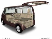 N BOX + bed mode interior image