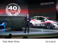Manabu Nishimae, Managing Officer of Honda Motor Co., Ltd. Announced at Paris Motor Show Press Conference