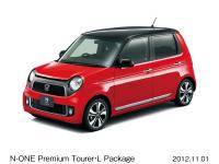 N-ONE Premium Tourer・L Package 2-tone color style (body color: Crystal Black Pearl × Milano Red)