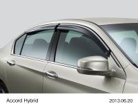 Door visors chrome-plated molding type