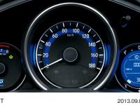 Permanently-lit three-gauge meters