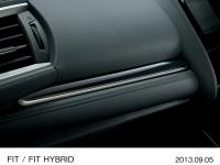 Instrument panel garnish for front passenger seat (dot print)