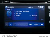 Honda Internavi wireless music player screen