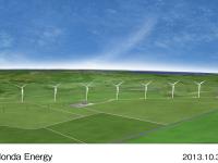 Rendering of Honda Energy wind farm