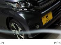 Wind tunnel testing scene (front bumper - side)