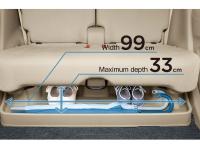 Under-tray in the rear seats