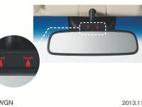 Warning lamp when rear seatbelt is not fastened