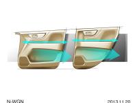 N-WGN door panel design, sketch