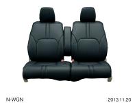 Fully fitting seat cover, synthetic leather (Black)