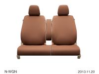 Fully fitting seat cover, fabric (Brown)