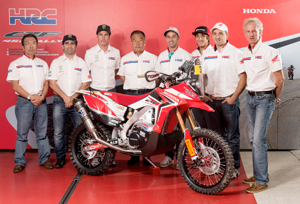 Rider announcement in Mugello circuit *CRF450 RALLY (2013model)