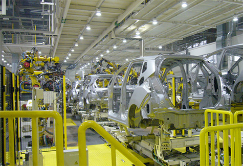 Welding process at Yorii Plant/Saitama Factory