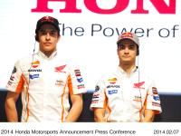 (from left) Marc Marquez, Dani Pedrosa