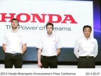 (from left) Evgeny Bobryshev, Maximilian Nagl, Team HRC General Director Keisuke Imoto
