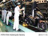 Production activity in the third motorcycle factory
