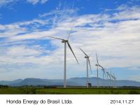 Honda Energy's wind farm which began operating