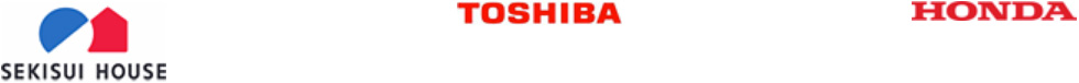 SEKISUI HOUSE, TOSHIBA, HONDA