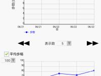 an example of a measurement result display