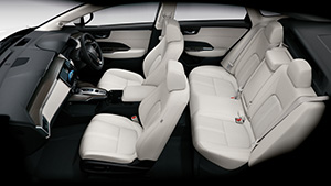 Interior of the all-new CLARITY FUEL CELL