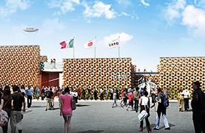 Exterior image of Japan Pavilion