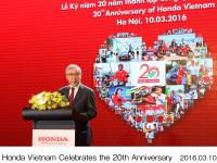 Speech by Tetsuo Iwamura, Executive Vice President, Executive Officer and Representative Director of Honda Motor Co., Ltd.