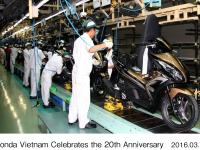 Motorcycle production in Honda Vietnam